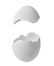 Egg Shell Food White Breakfast Ingredient Fragile Protein Half Chicken Part Easter Broken Eggshell Cracked