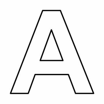 Latin A uppercase symbol