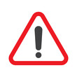 © imdproduction - Caution warning sign sticker. Flat Hazard warning vector illustration