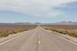 Scenic Road in the desert of American Nature Landscape. Nevada, United States of America.