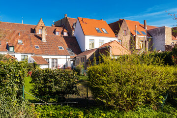 Wall Mural - Traditional medieval architecture in the old town of Bruges (Brugge), Belgium