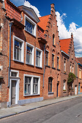 Wall Mural - Traditional medieval architecture in the old town of Bruges (Brugge), Belgium