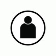 © Albertus - Contact Person Icon. Biography, Movie Genre Logo. Entertainment Label Sign - Vector.