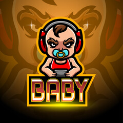 Poster - Baby esport logo mascot design