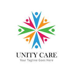 Canvas Print - unity care  logo