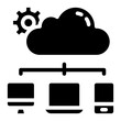 cloud glyph icon