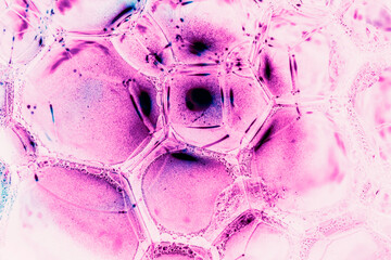 Aufkleber - Beautiful abstract surreal drops light pastel  swirl magic . Background pattern for design. Macro photography view.