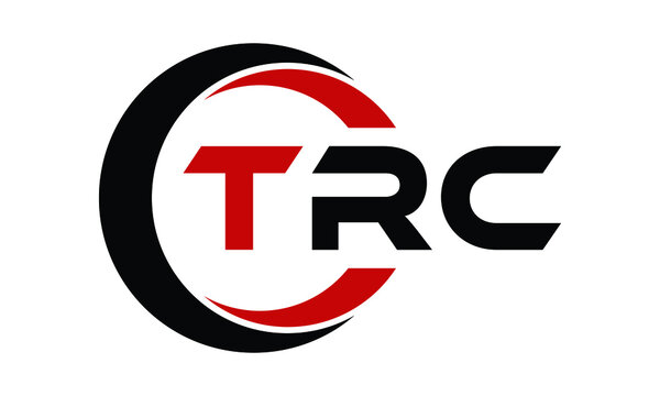 TRC three letter swoosh logo design vector template | monogram logo | abstract logo | wordmark logo | letter mark logo | business logo | brand logo | flat logo | minimalist logo | text | word | symbol