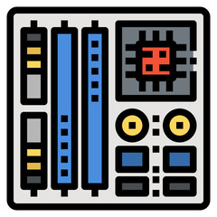 Poster - computer mainboard