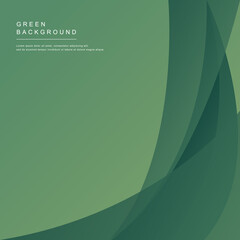 Poster - Abstract green background with shape. Vector illustration. EPS 10.