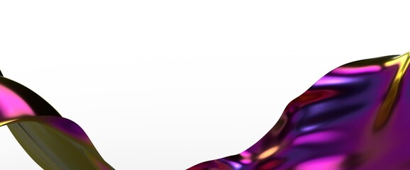 Poster - Abstract fluid gradient shape flowing