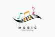 © SlametWahono - Music icon logo design or music symbol creative concept, vector illustration