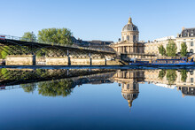 Institut De France And Pont Des Arts, Paris, France