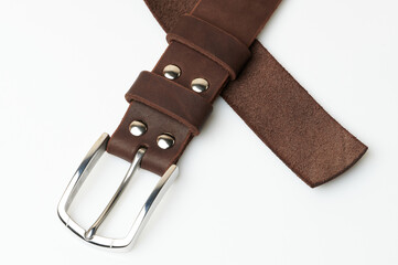 Sticker - Metal shiny leather belt waistband