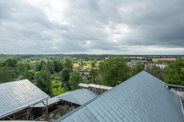 Canvas Print - panorama view over roofs