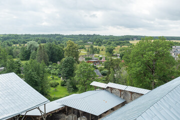 Canvas Print - panorama view over roofs