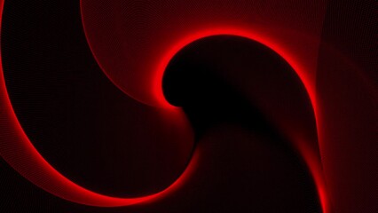 Poster - Red background. Design.A dark background with elements of red shades in the animation is highlighted