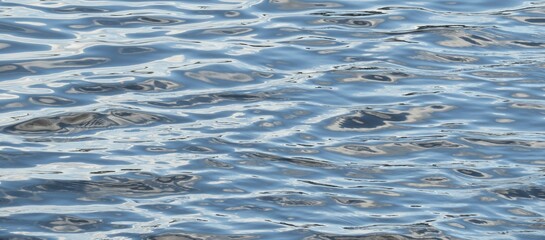 Wall Mural - The smooth river water with patterns as a background, closeup