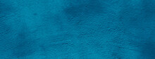 Wide Angle Cyane Blue Plaster Wall Background