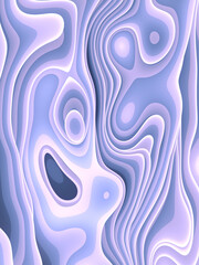 Leinwandbilder - Smooth wavy colorful background. Abstract pattern. Liquid flow effect. 3d rendering digital illustration