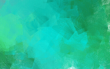 Light Green vector texture with bent lines.