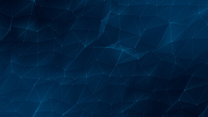 Wall Mural - Particle background animation, Futuristic mysterious flowing digital particles wave de-focus virtual reality abstract cyber space environment background. 
