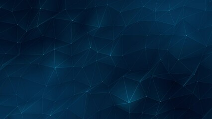Wall Mural - Particle background animation, Futuristic mysterious flowing digital particles wave de-focus virtual reality abstract cyber space environment background. 