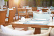 © vach - The atmosphere in an empty elegant restaurant Prepare to receive customers to eat.