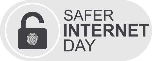 Sticker - Safer internet day celebration symbol vector