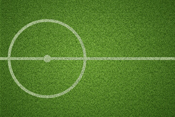 Soccer field or Football field on green grass background