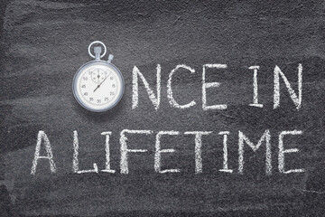 Sticker - once in lifetime watch