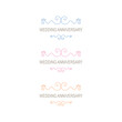 © WellnessSisters - Wedding Anniversary Simple Design Labels Set