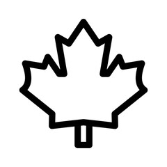 maple leaf icon or logo isolated sign symbol vector illustration - high quality black style vector i