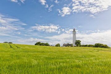 Wall Mural - Lighthouse at Keldsnor, Langeland, Denmark