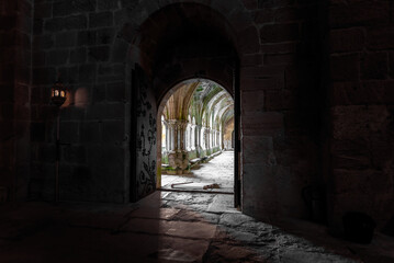 Wall Mural - The cloister of the Frontfroide Abbey, France