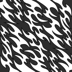 Poster - simple background with flame pattern ornament