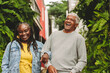© Jacob Lund - Romantic senior couple laughing together outdoors