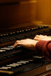 Organ player at Les Billettes Lutheran church, Paris