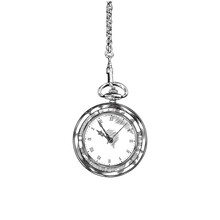 Hand Drawn Monochrome Pocket Watch Hanging On Chain Sketch Style