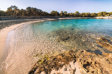 Sticker - Cala Bassa beach, Ibiza. Spain.