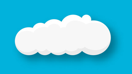 Cloud on a blue background