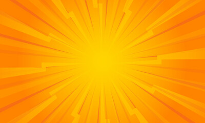 Wall Mural - orange gradient ray burst dot style background vector design