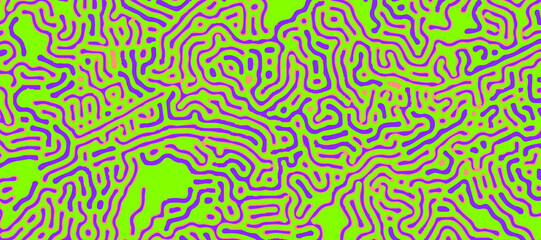 Fototapete - Reaction diffusion organic pattern. Generative art design.