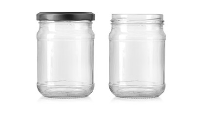 Wall Mural - empty glass jar with a screw thread