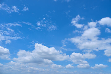 Wall Mural - clouds white soft in the vast blue sky