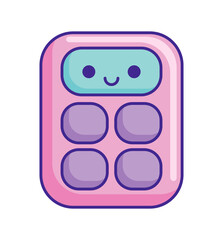 Poster - calculator cartoon kawaii