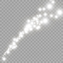 Wall Mural - sparks and golden stars glitter special light effect. vector sparkles on transparent background. chr