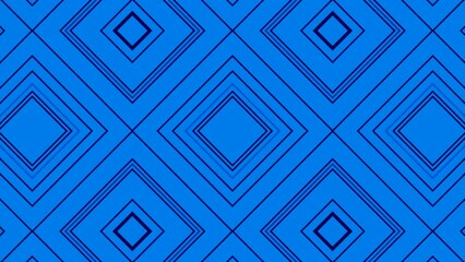Poster - Abstract kaleidoscopic background with moving rhombuses. Design. Pattern of widening and narrowing down squares.