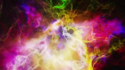Wall Mural - colorful nebula in the depths of infinite space