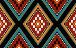 © Beautiful Dream - Geometric ethnic oriental seamless pattern traditional Design for background,carpet,wallpaper.clothing,wrapping,Batik fabric,Vector illustration.embroidery style - Sadu, sadou, sadow or sado